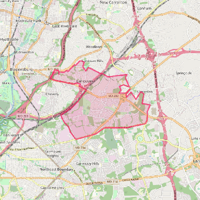 Map of Landover