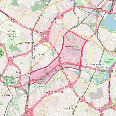 Map of Lansdowne