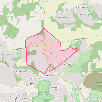Map of Laytonsville