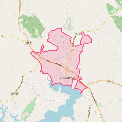 Map of Leonardtown