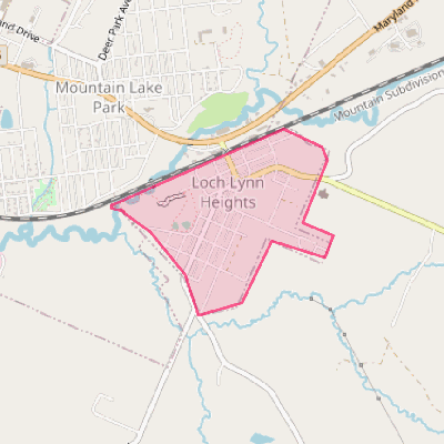 Map of Loch Lynn Heights