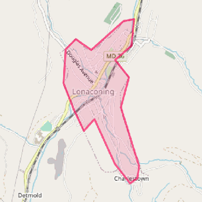 Map of Lonaconing