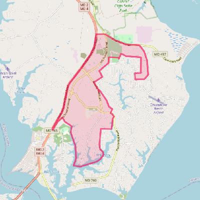 Map of Lusby