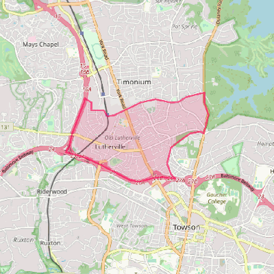 Map of Lutherville