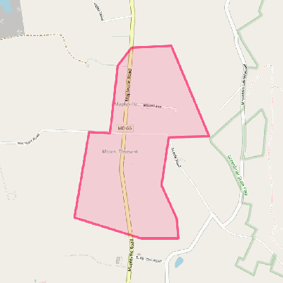 Map of Mapleville