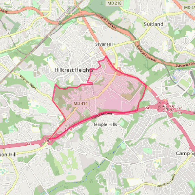 Map of Marlow Heights