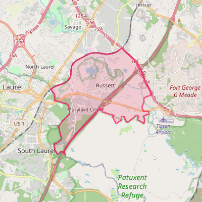 Map of Maryland City