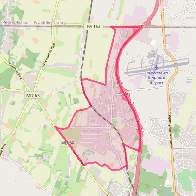 Map of Maugansville