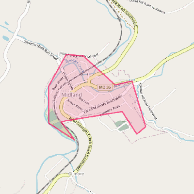 Map of Midland