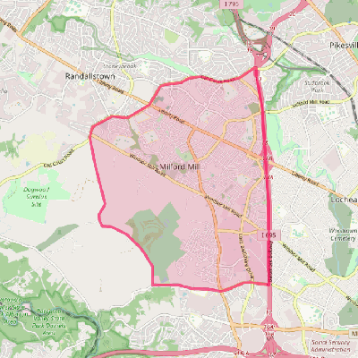 Map of Milford Mill