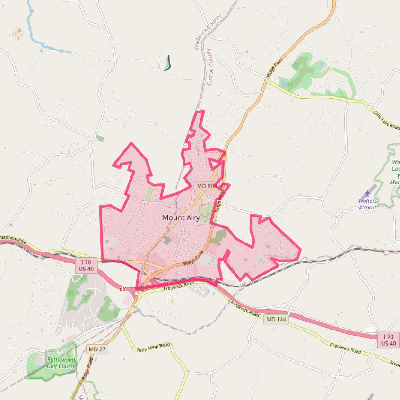 Map of Mount Airy