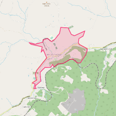 Map of Mount Savage