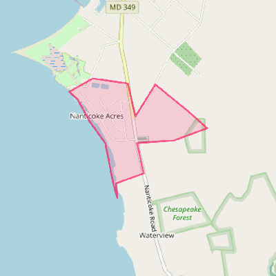 Map of Nanticoke Acres