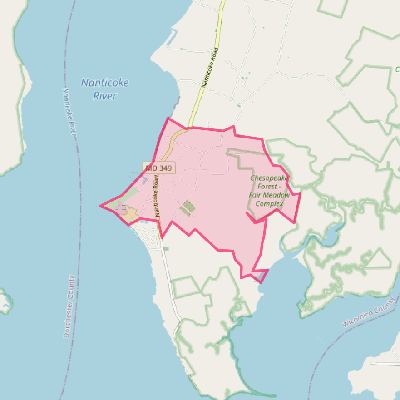 Map of Nanticoke