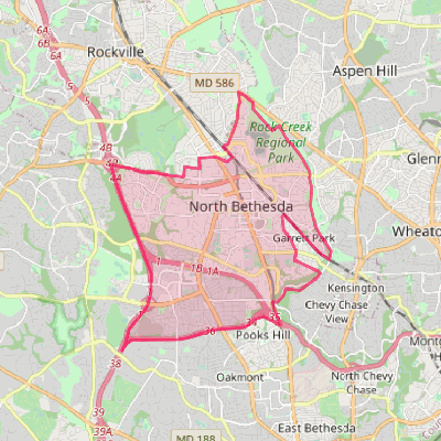 Map of North Bethesda