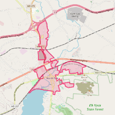 Map of North East