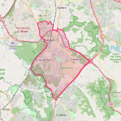 Map of Odenton