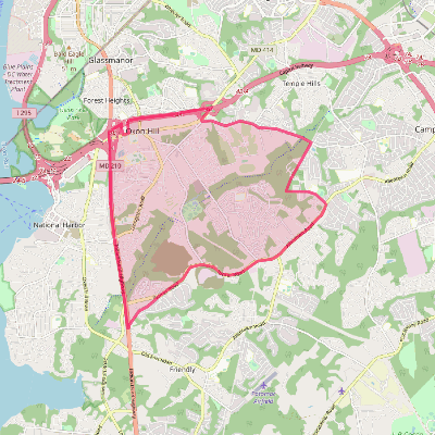 Map of Oxon Hill
