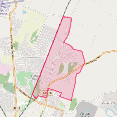 Map of Paramount-Long Meadow