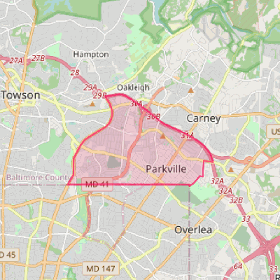 Map of Parkville