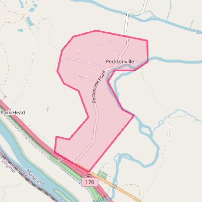 Map of Pecktonville