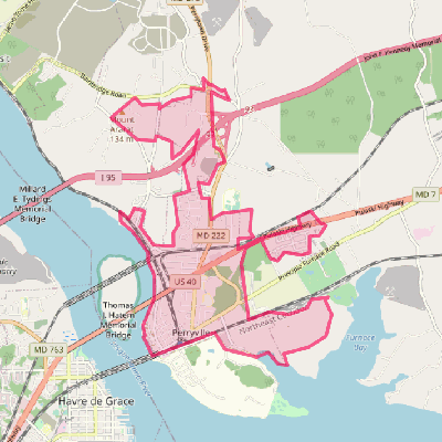 Map of Perryville