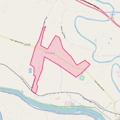 Map of Pinesburg