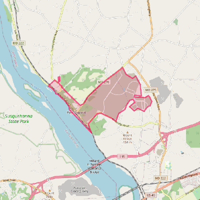 Map of Port Deposit