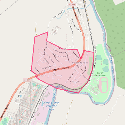 Map of Potomac Park