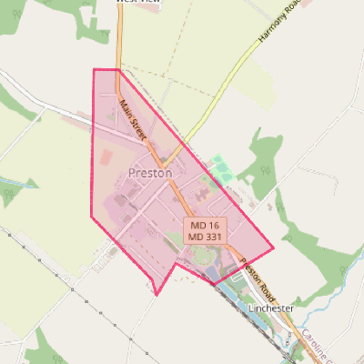 Map of Preston