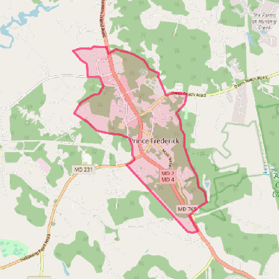 Map of Prince Frederick