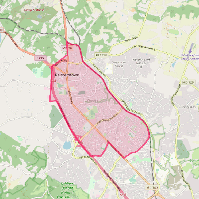 Map of Reisterstown