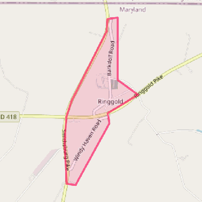 Map of Ringgold