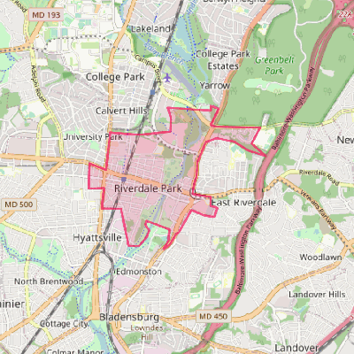 Map of Riverdale Park