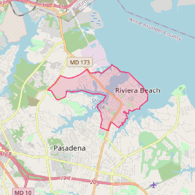 Map of Riviera Beach