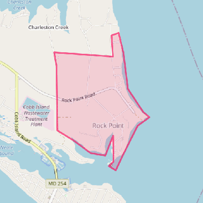 Map of Rock Point