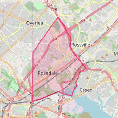 Map of Rosedale