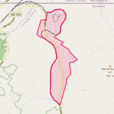 Map of Sabillasville