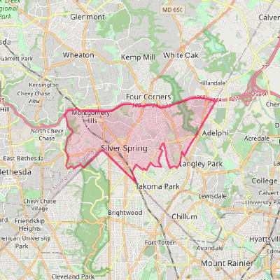 Map of Silver Spring