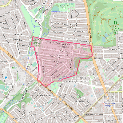 Map of Somerset