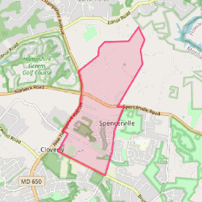 Map of Spencerville