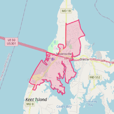 Map of Stevensville