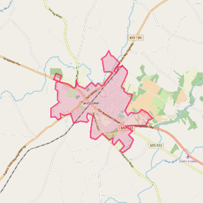 Map of Taneytown