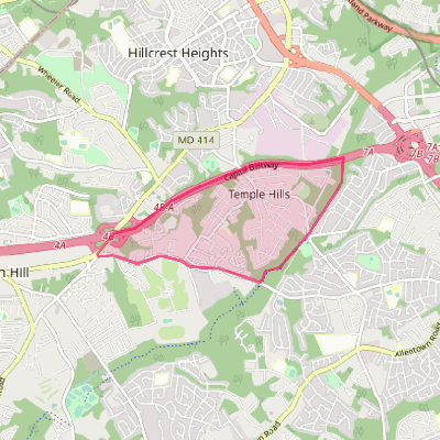 Map of Temple Hills