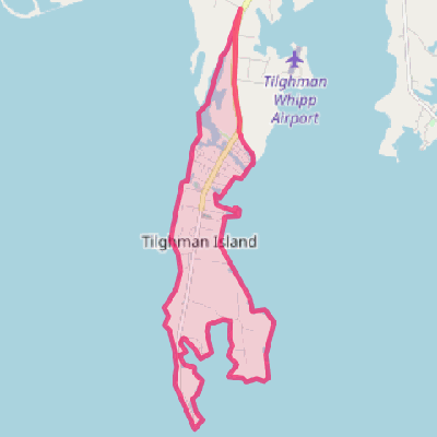 Map of Tilghman Island