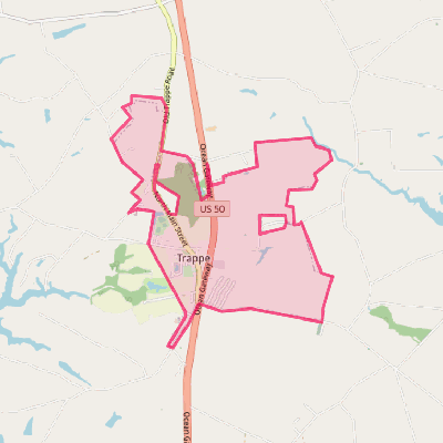 Map of Trappe