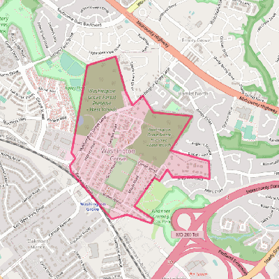 Map of Washington Grove