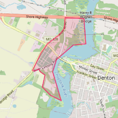 Map of West Denton