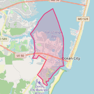 Map of West Ocean City