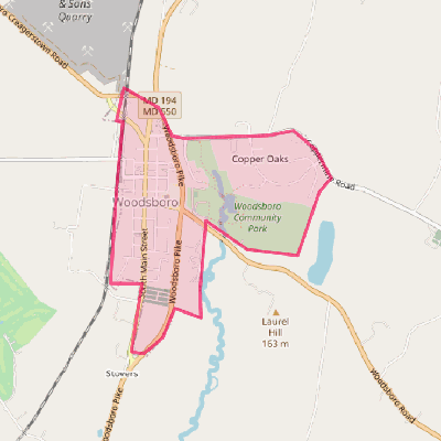 Map of Woodsboro